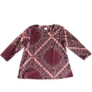 Dress Barn Women’s Burgundy Crewneck Sweater